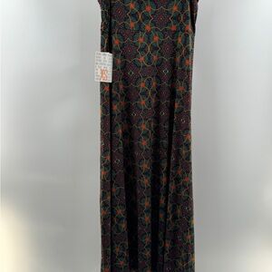LuLaRoe Maxi Skirt NWT – Women’s XS Black Kaleidoscope Print